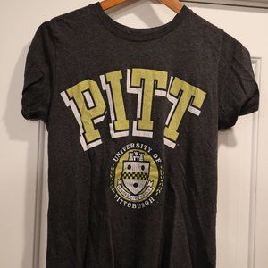 Women's Small Pitt University of Pittsburgh Gray T-Shirt Used